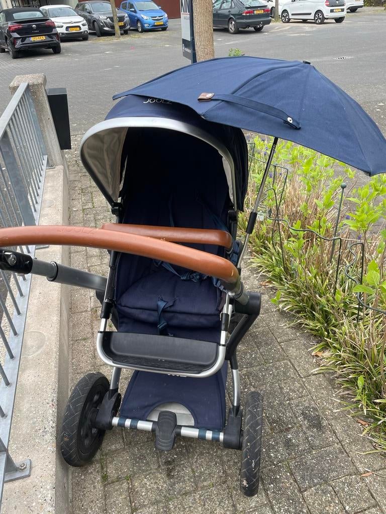 Kinderwagen compleet Joolz Parrot blue met accessoires, Gebruikt, Met reiswieg, Ophalen, Kinderwagen