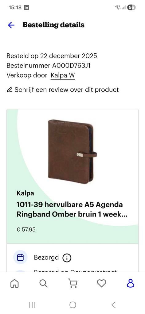 Kalpa a5-organizer, 6 ringband, Ophalen of Verzenden