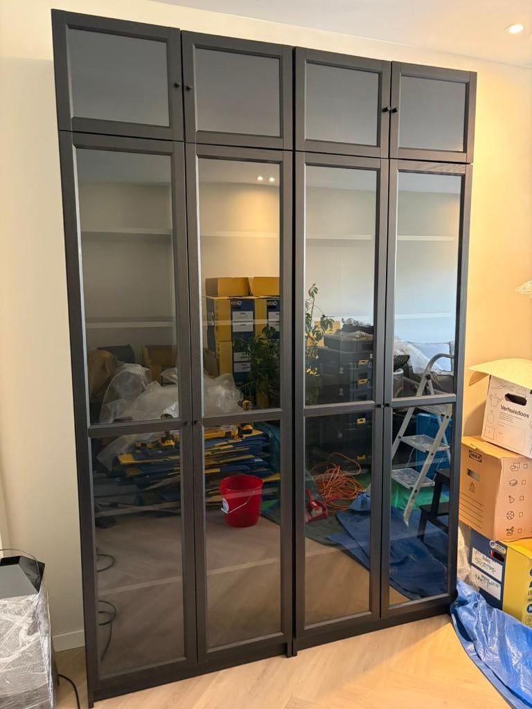 Billy boekenkasten, Ophalen, 200 cm of meer, 50 tot 100 cm, Glas