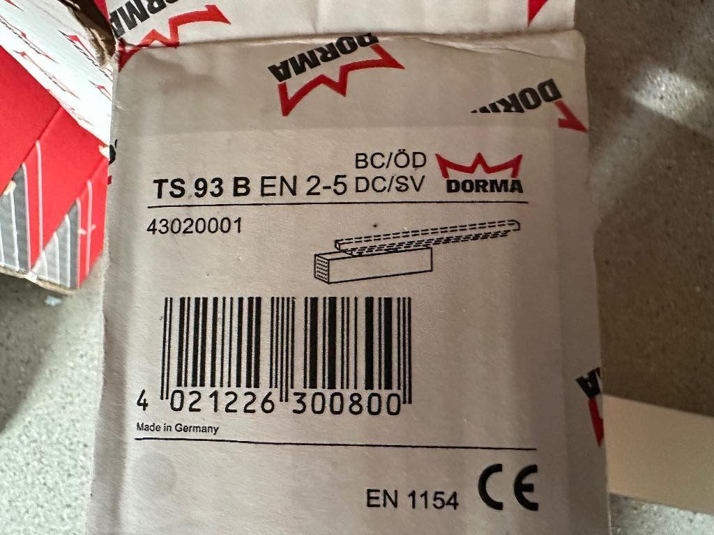 Dorma  TS93 B 2-5 Deurdranger, Ophalen of Verzenden, Nieuw, IJzer, Overige typen