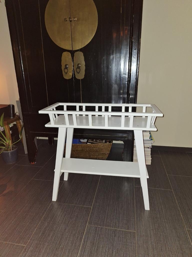 Witte plantentafel, Gebruikt, Ophalen of Verzenden, 75 cm of meer, Modern