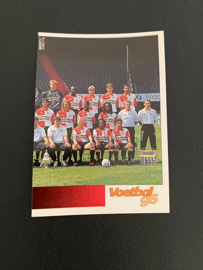 Feyenoord Rotterdam Elftal - Panini Voetbal 96, Ophalen of Verzenden, Zo goed als nieuw, Feyenoord, Poster, Plaatje of Sticker