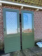 Achterdeur 78x207cm. driepuntssluiting, Ophalen, Minder dan 80 cm, 200 tot 215 cm, Glas