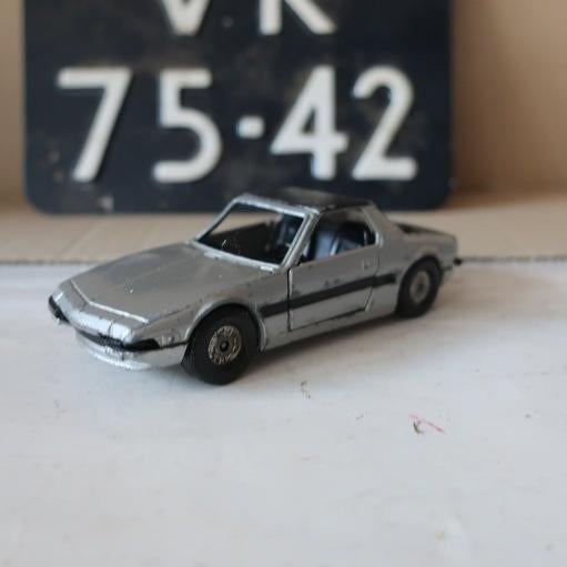 Fiat X1/9 Corgi Toys 1:36 grijs origineel X 1/9, Ophalen of Verzenden, Gebruikt, Auto, Corgi