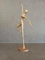 Mooi Messing / Koperen Beeld Balletdanseres / Ballerina €45, Verzamelen, Beelden en Beeldjes, Ophalen, Mens