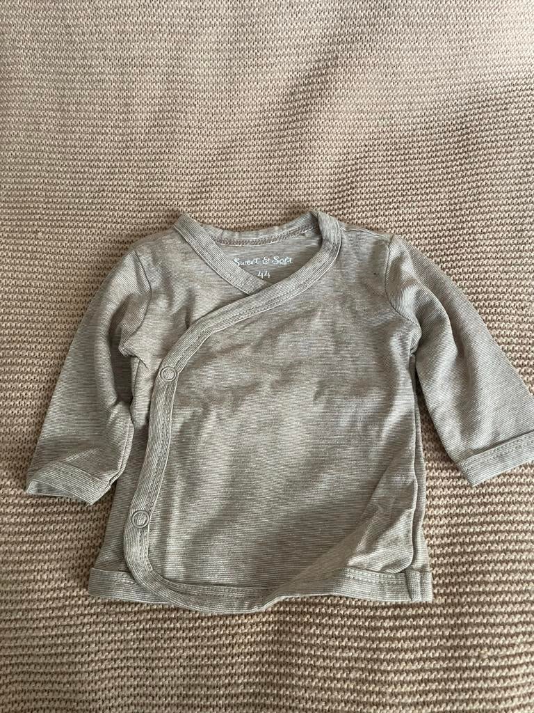 Sweet & Soft overslagshirtje maat 44, Kinderen en Baby's, Babykleding | Prematuur, Ophalen, Nieuw, Jongetje of Meisje, Shirtje of Longsleeve