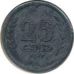Nederland, 25 cent 1941 zink, Postzegels en Munten, Munten | Nederland, Ophalen of Verzenden, Koningin Wilhelmina, 25 cent, Losse munt
