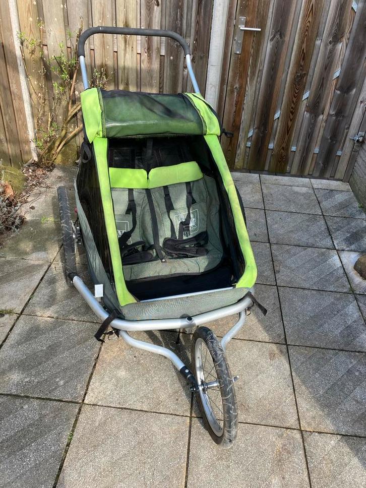 Croozer Kids for 2 Fietskar - Comfortabel en Veilig, Fietsen en Brommers, Fietsaccessoires | Aanhangers en Karren, Gebruikt, Kinderkar