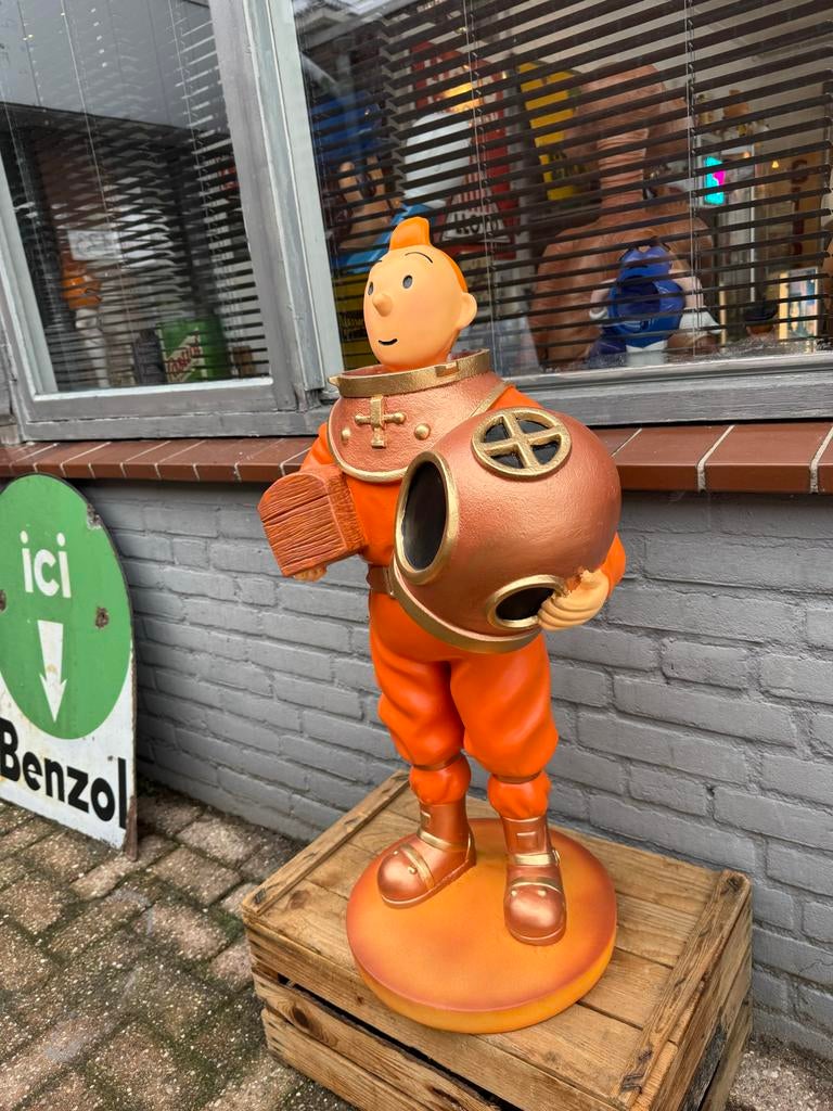 Kuifje Duiker Beeld - Groot Formaat, Verzamelen, Ophalen, Beeldje of Figuurtje, ., Zo goed als nieuw