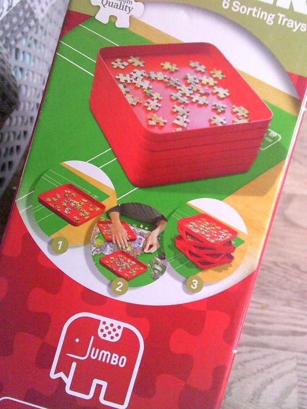 Jumbo Puzzle Mates - Puzzelsorteerder 6 trays ZGAN, Hobby en Vrije tijd, Denksport en Puzzels, Ophalen of Verzenden, 500 t/m 1500 stukjes