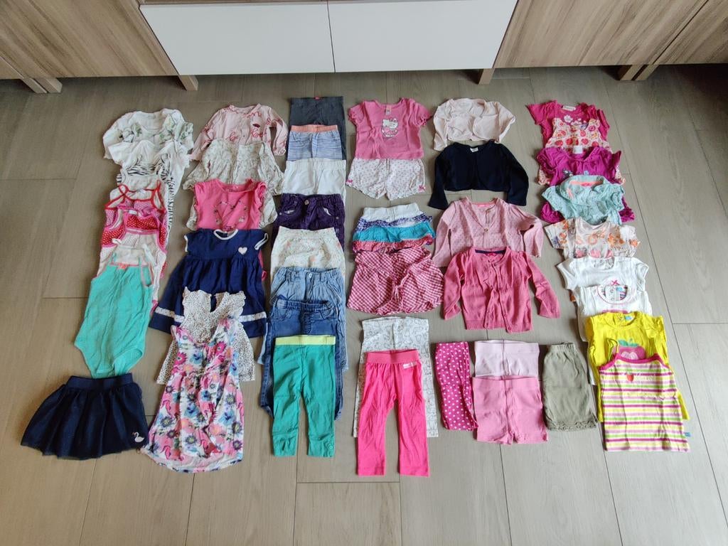 Meisjeskleding pakket zomer maat 74, Ophalen of Verzenden, Gebruikt, Meisje, Setje