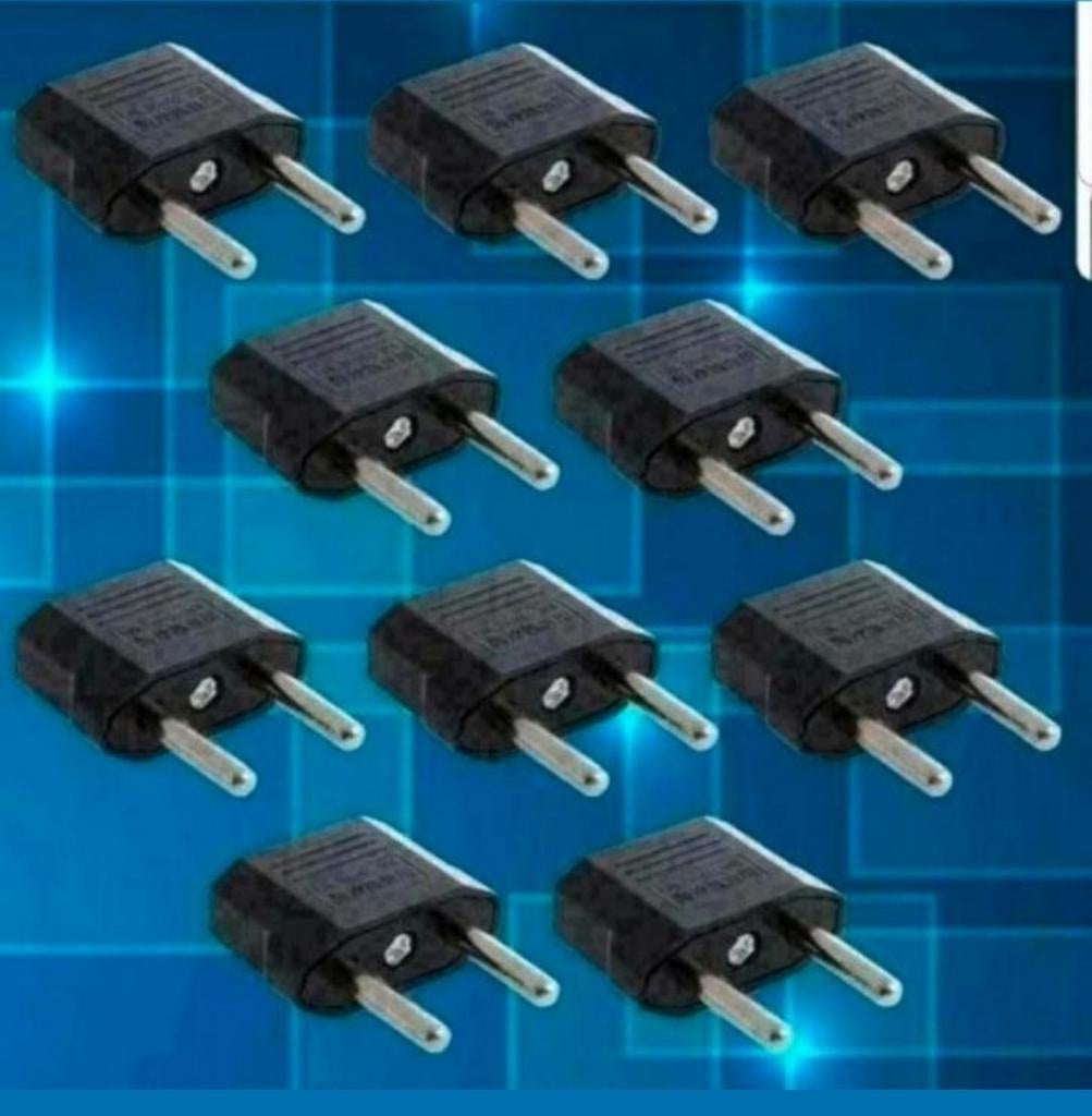 Us Usa Naar Eu Europa Euro Stekker Converter per stuk €2,00, Ophalen of Verzenden, Nieuw