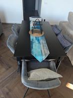 Eettafelset met 6 stoelen te koop, Ophalen, 50 tot 100 cm, Zo goed als nieuw, Vijf personen of meer