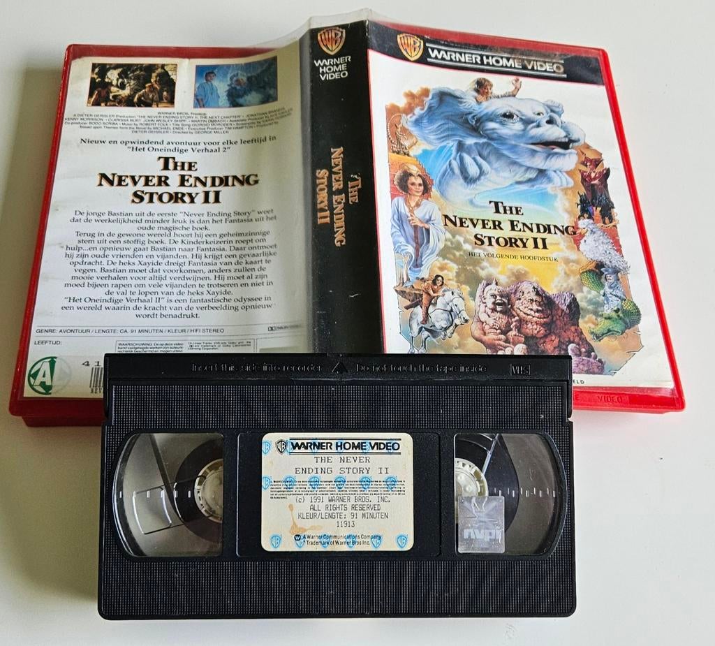 The NeverEnding Story II (1991) Ex-Rental VHS band, Vanaf 16 jaar, Ophalen of Verzenden, Gebruikt