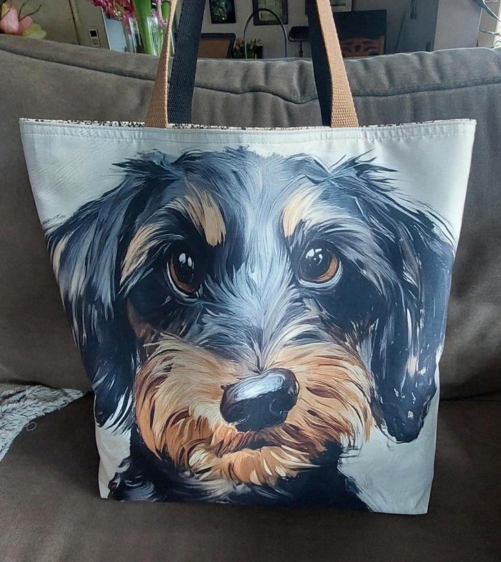 Teckel/Dachshund( ruwhaar) tas/shopper, Dieren en Toebehoren, Honden-accessoires, Nieuw, Ophalen of Verzenden
