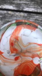 Glazen vaas met kleurrijke swirl, handgeblazen, Antiek en Kunst, Ophalen of Verzenden