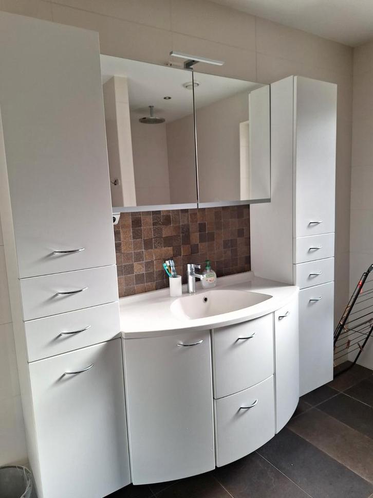 Te koop wit badkamermeubel van Primabad, Huis en Inrichting, Badkamer | Badkamermeubels, Zo goed als nieuw, Minder dan 100 cm