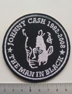 Johnny Cash mooie  the man in black 1982-2002 patch c109, Verzenden, Nieuw, Kleding