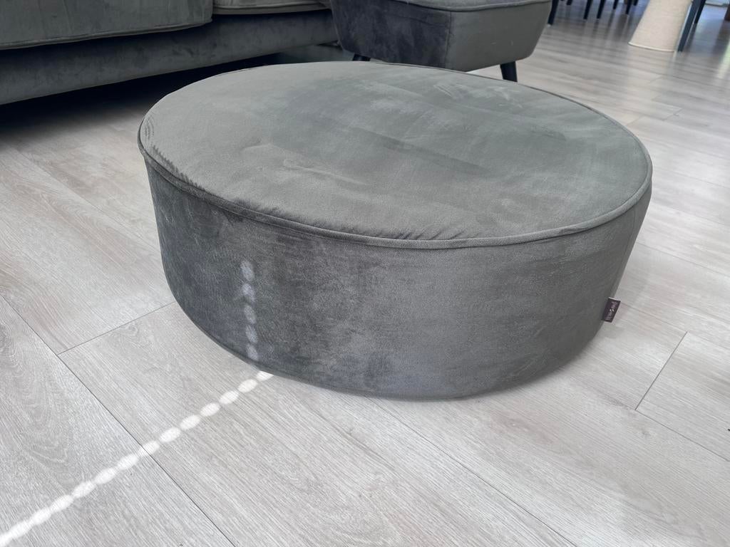 Woood poef sara, Huis en Inrichting, Ophalen, Zo goed als nieuw, Rond, 75 tot 100 cm