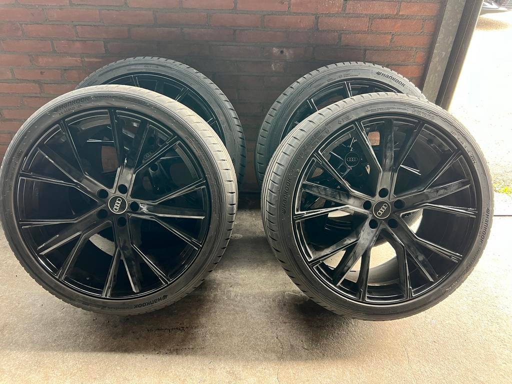 Audi / Vw GMP 22 inch breed set met Hankook zomerbanden, Ophalen, Gebruikt, Banden en Velgen, Overige maten