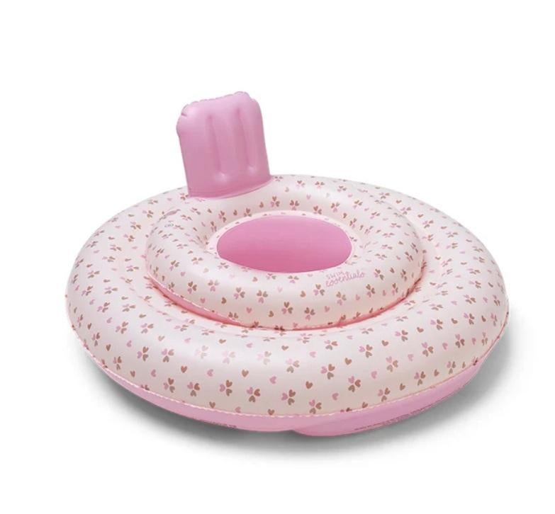 Baby Float | 0-12 maanden | Hartjes | Roze | Wit, Kinderen en Baby's, Babykleding | Baby-zwemkleding, Nieuw, Zwem-accessoire, Maat 74