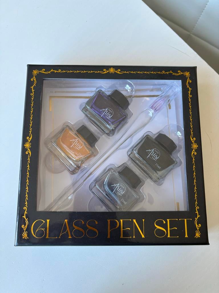 Glazen Pen Set met Inkt - Kalligrafie en Tekenen, Ophalen, Nieuw, Overige typen