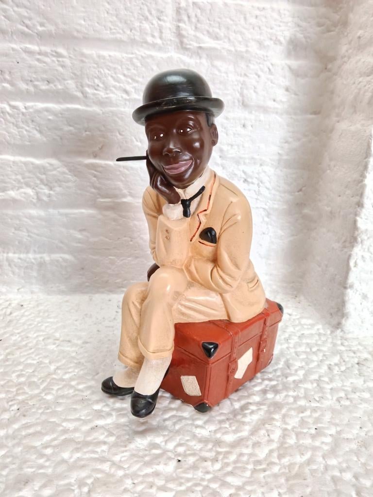 Vintage koloniaal "Dandy Jazz" figuur 1950s, Verzamelen, Ophalen, Zo goed als nieuw