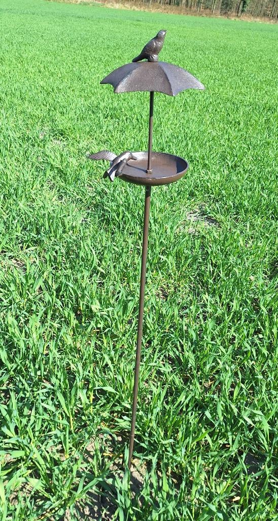 tuinsteker vogelbadje / voederplaats gietijzer, Tuin en Terras, Verzenden, Nieuw