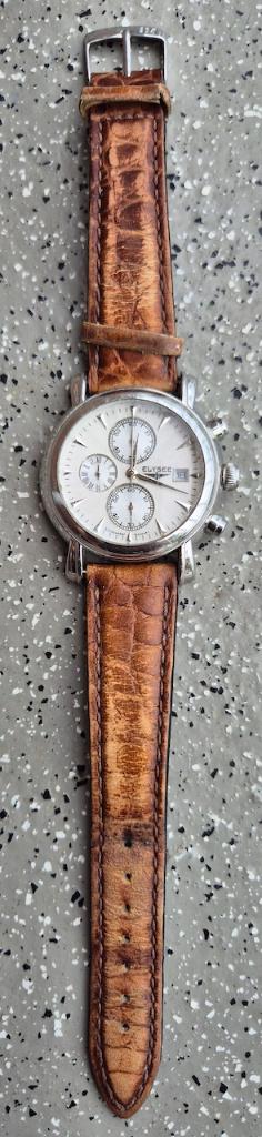 ELYSEE Düsseldorf Chronograaf Quartz herenhorloge., Overige merken, Staal, Polshorloge, Ophalen of Verzenden