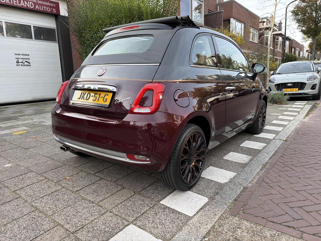 Fiat 500 1.2 Star Cabrio Navi Collezione, Auto's, Fiat, Voorwielaandrijving, Stof, Gebruikt, Met garantie (alle)