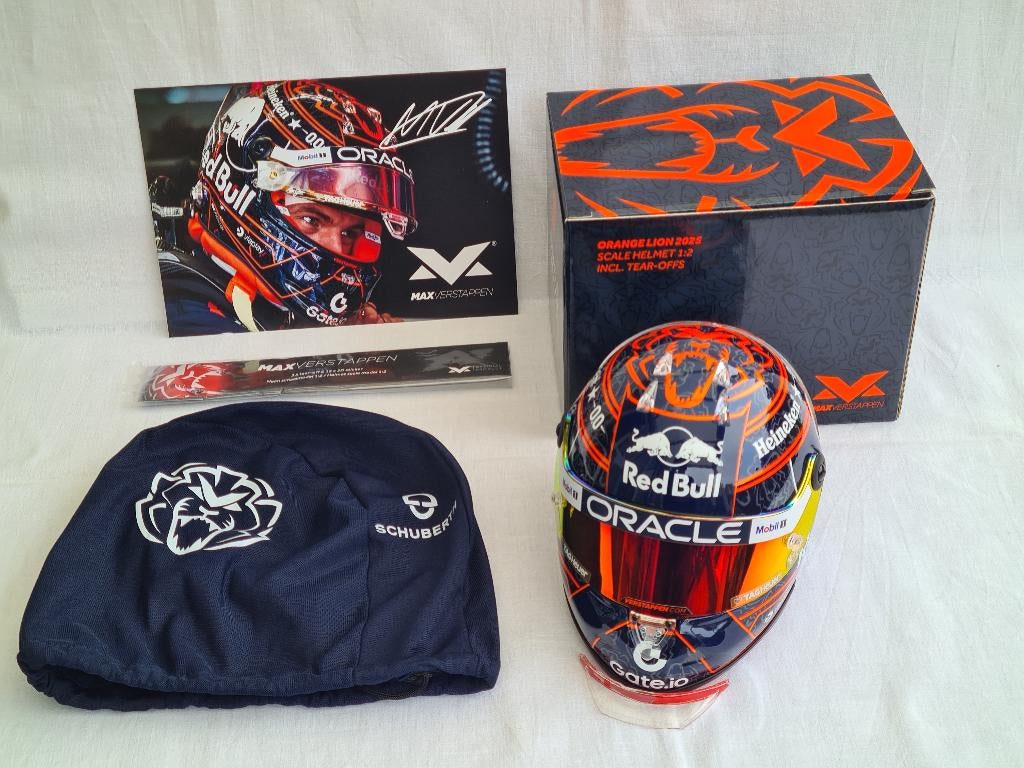 Orange Lion Helm 2025 – Max Verstappen 1:2 Limited Edition, Ophalen of Verzenden, Nieuw, Formule 1
