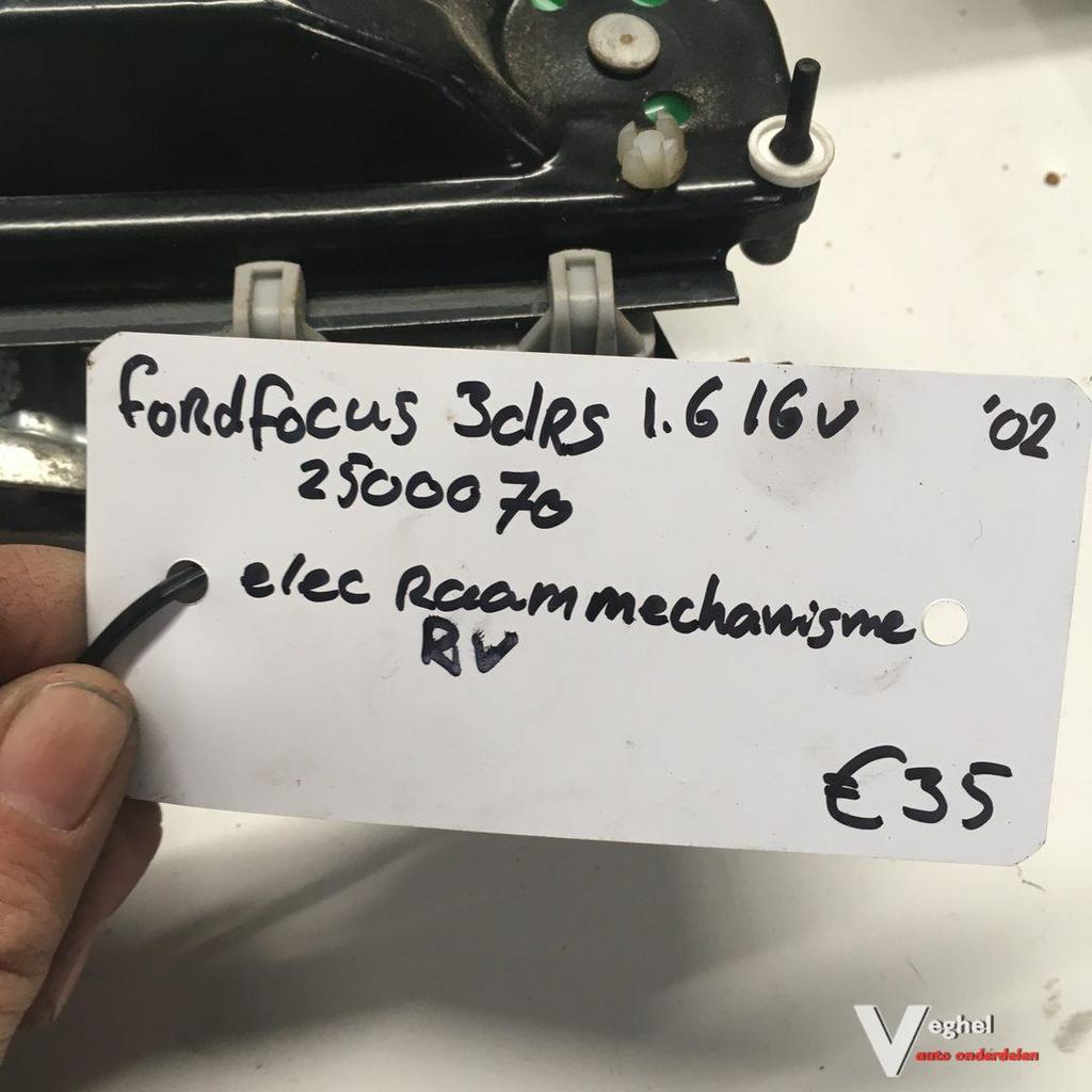 Ford Focus 3 drs 1.6 16v 2002 wagennr 250070   Elektr Raamme, Gebruikt, -, -, Ophalen of Verzenden