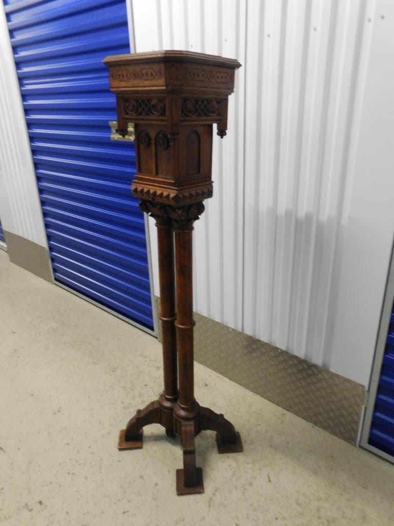 antieke pedestal of voetstuk, mooi bewerkt, Antiek en Kunst, Antiek | Overige Antiek, Ophalen