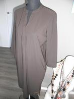 MOSCOW bruine travelstof jurk , 3/4 mouw mt xs valt 36/38, Kleding | Dames, Jurken, Bruin, Ophalen of Verzenden, Maat 36 (S), Boven de knie