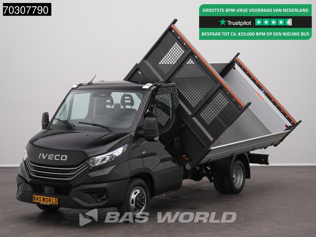 Iveco Daily 35C18 3.0L Driezijdige Kipper Dubbellucht 180PK, Auto's, Bestelauto's, Stof, Euro 6, 4 cilinders, Iveco