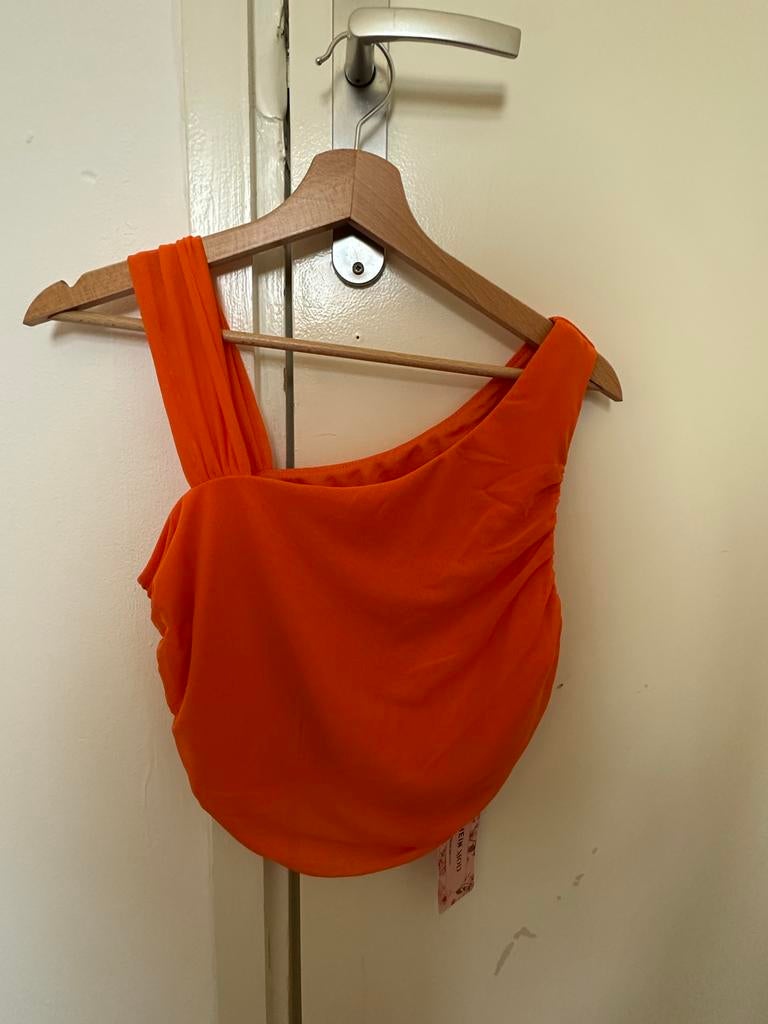 Nieuw Oranje Top Maat M - Perfect voor Koningsdag!, Kleding | Dames, Tops, Maat 38/40 (M), Nieuw, Oranje, Ophalen of Verzenden