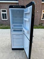 Smeg Koelkast met Aparte Vriezer - Zwart Design, Witgoed en Apparatuur, Bella, 200 liter of meer, 60 cm of meer, Met aparte vriezer