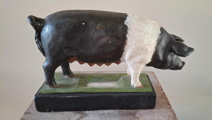 oude plaaster didactisch model paard varken ram schaap, Verzamelen, Dierenverzamelingen, Gebruikt, Overige typen, Boerderijdier