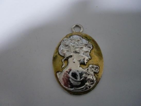 Kettinghanger camee geel, Verzenden, Nieuw, Geel, Overige materialen