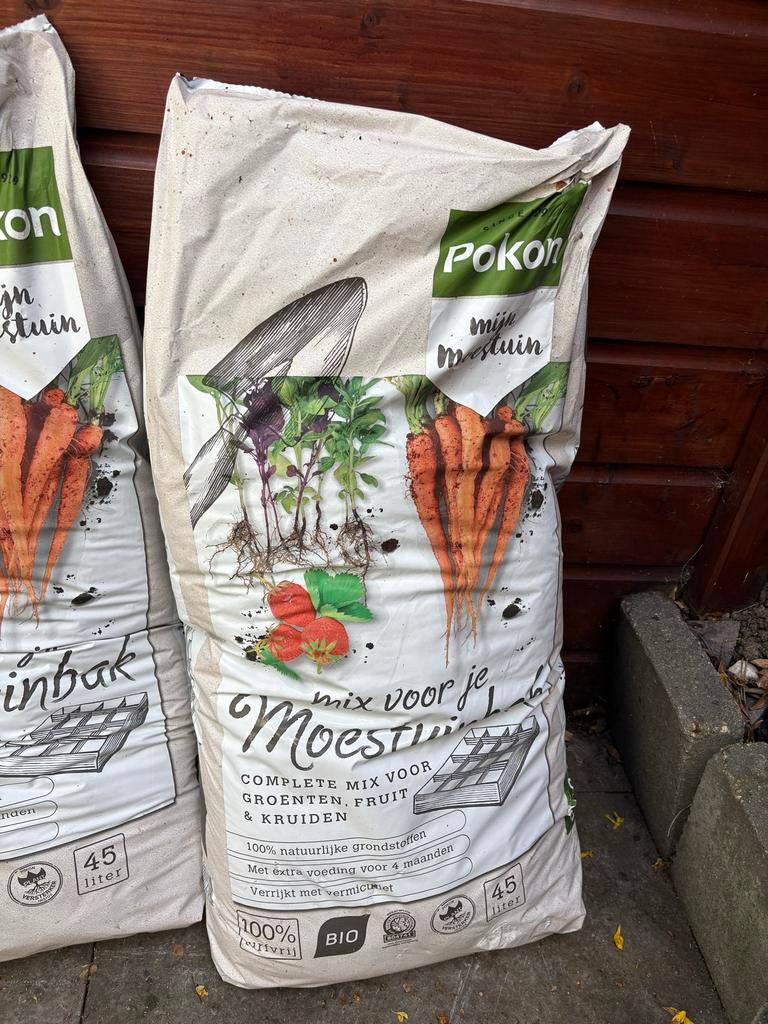 Nieuwe Pokon Moestuin Mix - 45 liter, Tuin en Terras, Ophalen of Verzenden, Potgrond