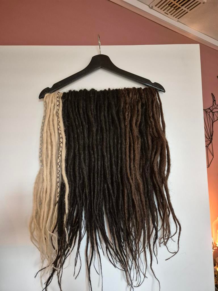 Set synthetische dreadlocks, Ophalen of Verzenden, Zo goed als nieuw, Pruik of Haarverlenging