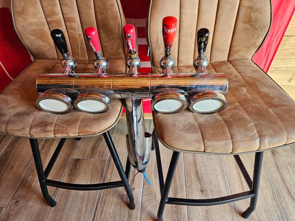 Dubbele 5-taps biertap installatie, Ophalen of Verzenden