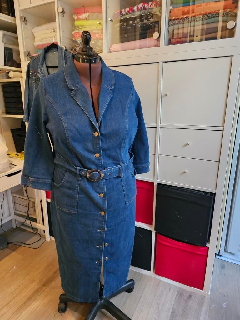 Spijkerjurk, Kleding | Dames, Grote Maten, Ophalen of Verzenden, Zo goed als nieuw, Blauw
