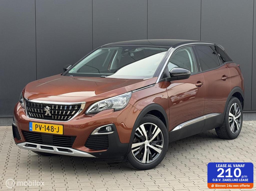 Peugeot 3008 1.2 130PK Allure | CRUISE | AUTOMAAT | CARPLAY, Gebruikt, 1199 cc, Bruin, Leder en Stof