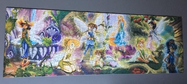 Disney panorama puzzels van Clementoni, 1000 stukjes, Ophalen of Verzenden, 500 t/m 1500 stukjes, Zo goed als nieuw, Legpuzzel