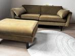 Mos groen velvet tweezitsbank., Ophalen of Verzenden