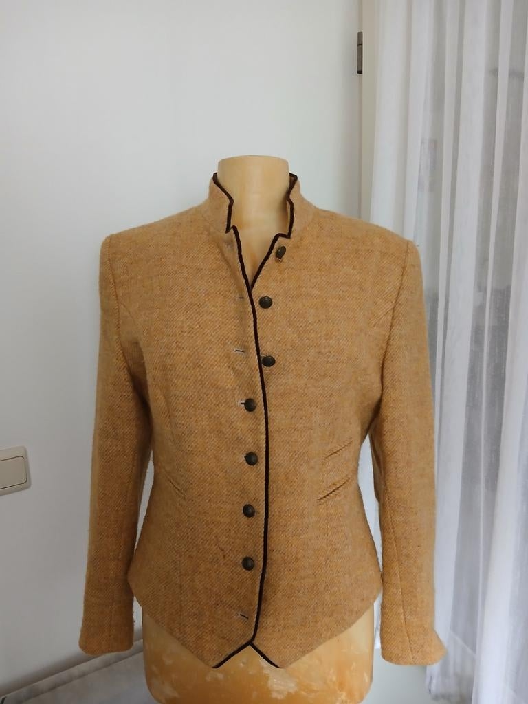 SCARVA Mooi klasse jasje goudgeel mt 38 40, Maat 38/40 (M), Overige kleuren, Verzenden, Nieuw