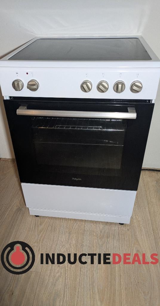 Pelgrim inductie fornuis 2-fase – Garantie – Incl. Perilex, Witgoed en Apparatuur, Fornuizen, Zo goed als nieuw, Inductie, Vrijstaand