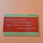 Telefoonkaart Sinterklaas PTT Telecom, Ophalen of Verzenden, Nederland