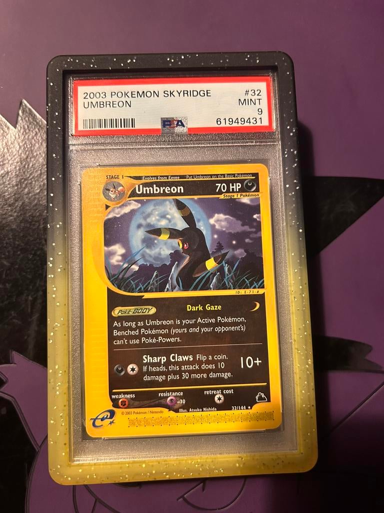 Umbreon skyridge psa 9, Ophalen of Verzenden, Zo goed als nieuw